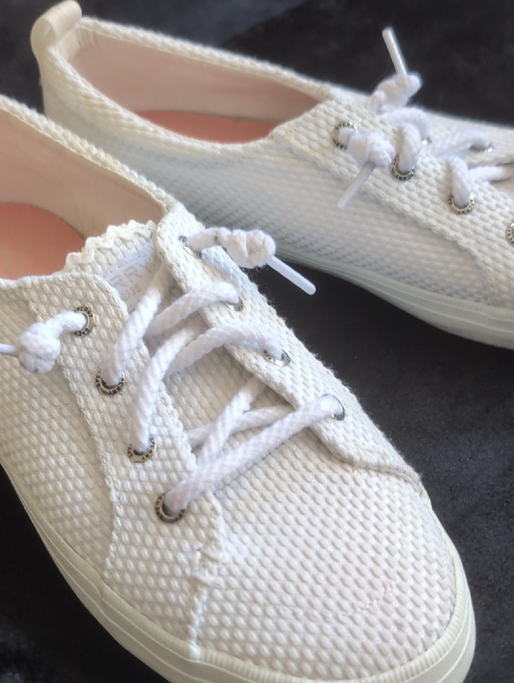 Sperry White Lace-Up Women's Sneakers